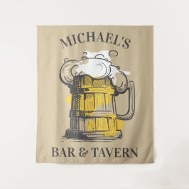 Tapiz Texto del personalizado Ilustración de cerveza