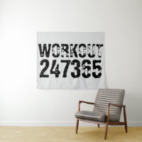 Texto desgastado y raspado Workout 247365 negro