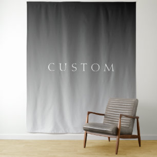 Tapiz Texto elegante sobre gradiente ombre gris moderno 
