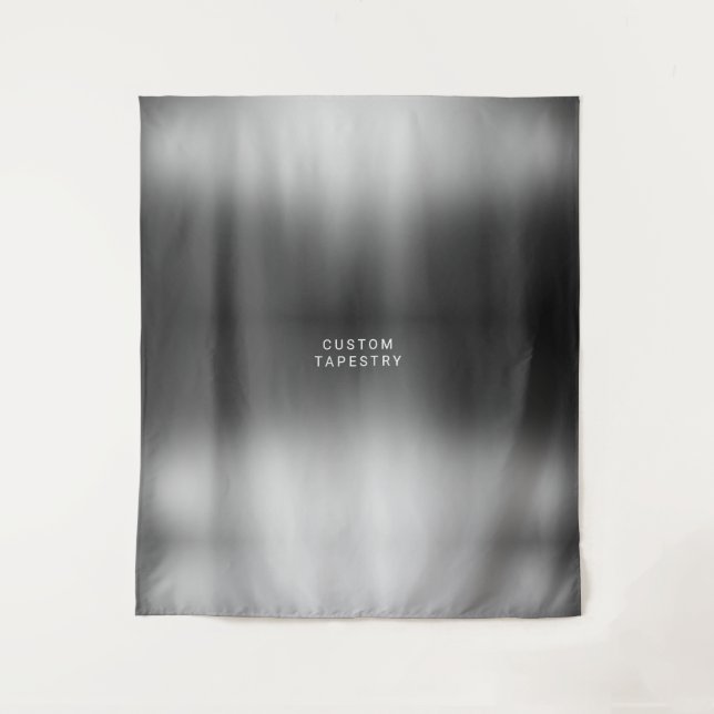 Tapiz texto personalizado e imagen simple boda gris plat (Anverso)