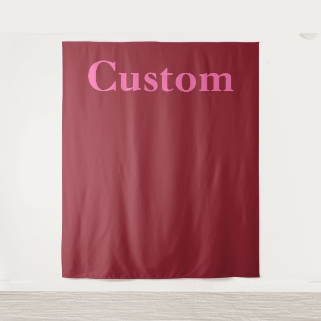 Tapiz Texto personalizado simple (Anverso)
