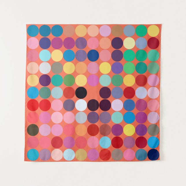 Tapiz Textura de arte abstracta. Textura colorida. Arte  (Anverso)