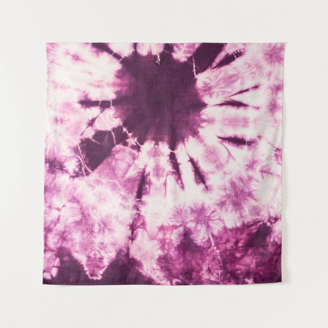 Tapiz Textura de Batik de tinta morada (Anverso)