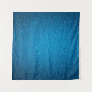 Tapiz Textura de cuero azul