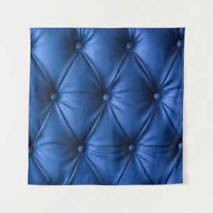 Tapiz Textura de cuero azul: fondo lujoso