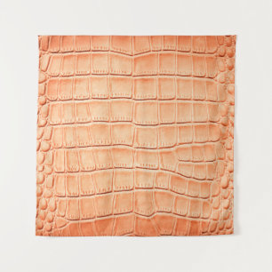 Tapiz Textura de cuero de cocodrilo marrón claro