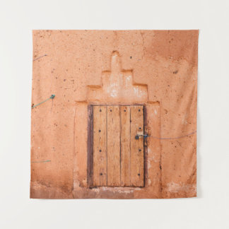 Tapiz Textura de la ventana de madera tradicional marroq