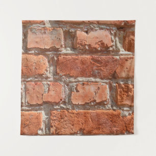 Tapiz Textura de ladrillo viejo acribillado. Antecedente