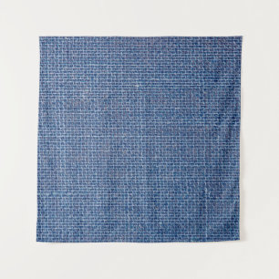 Tapiz Textura de lino azul cierre fondo de foto.