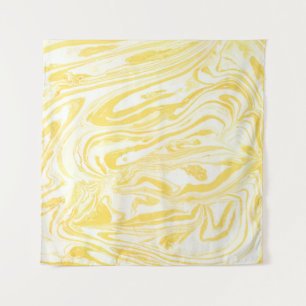 Tapiz Textura de mármol amarillo. Dibujo de mano
