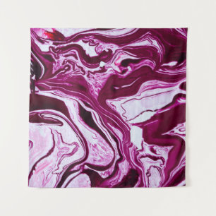Tapiz Textura de mármol magenta: arte fluido abstracto