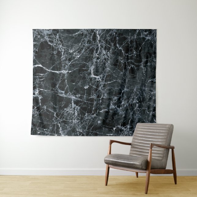 Tapiz Textura de mármol negro (In situ (horizontal))
