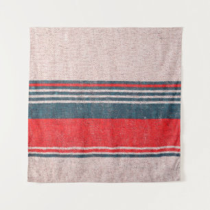 Tapiz Textura de ropa de punto de lino con rayas de impr