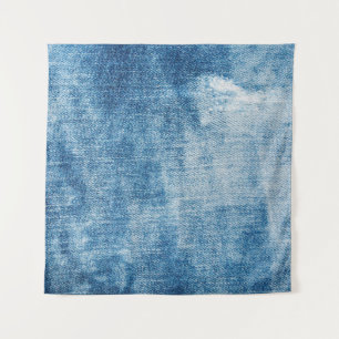 Tapiz Textura de vaqueros de denim azul