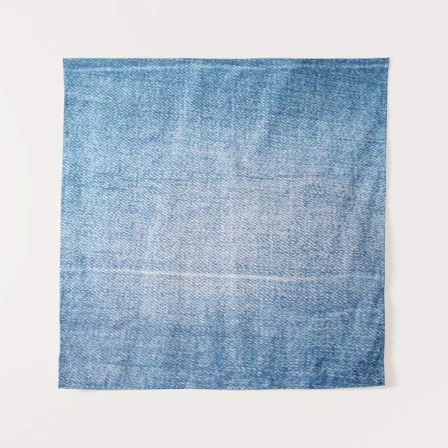 Tapiz Textura de vaqueros de denim azul (Anverso)
