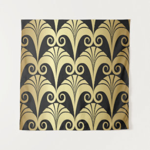 Tapiz Textura del brillo dorado. Geomet dorado vintage a