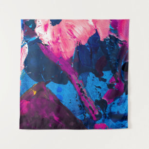 Tapiz Textura pintada artística, decoración moderna.