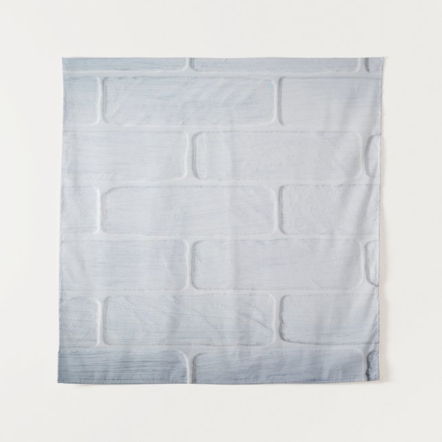 Tapiz Texture brick wall white paint (Anverso)