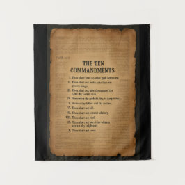 Tapiz The 10 Commandments Christian Inspired Tapestry