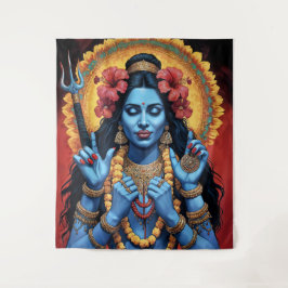 Tapiz The Destroyer of Evil Goddess Kali