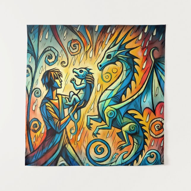 Tapiz  the dragon keeper (Anverso)