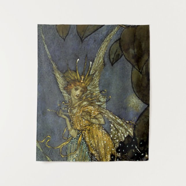 Tapiz "The Fairy Queen" por Edmund Dulac (Anverso)