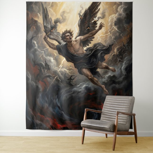 Tapiz The Fall of Lucifer from Heaven (In situ)