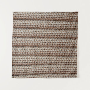 Tapiz the texture of the plain knitted fabric , brown