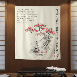 Tapiz The Way of Karate - Wisdom of Gichin Funakoshi