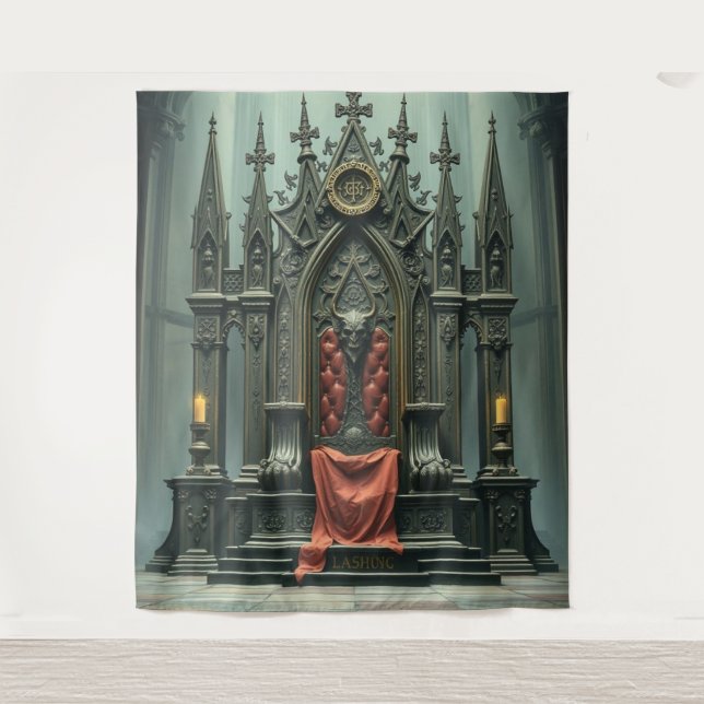 Tapiz „Thron der Götter – Sitz der himmlischen Macht“ (Anverso)