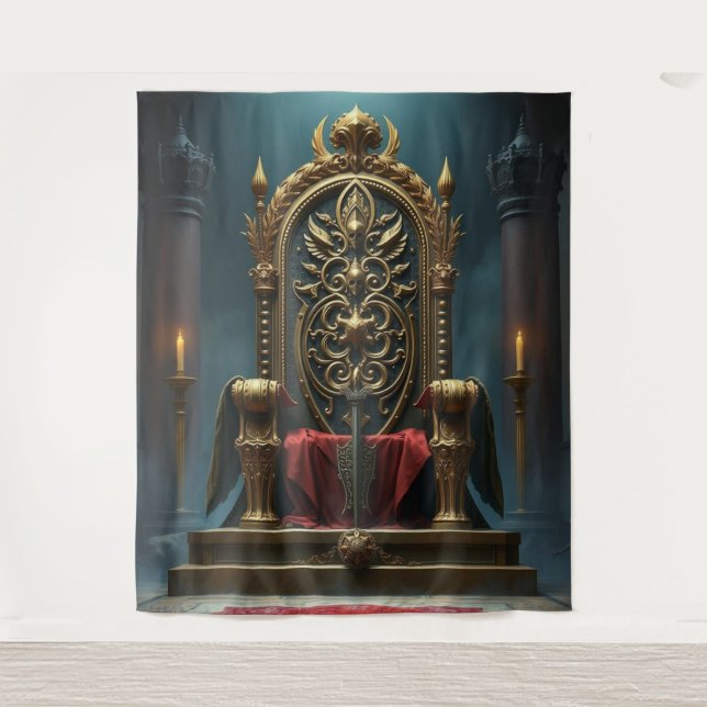 Tapiz „Thron der Götter – Sitz der himmlischen Macht“ (Anverso)