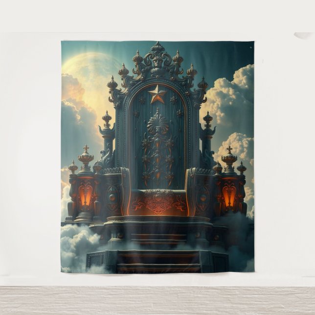 Tapiz „Thron der Götter – Sitz der himmlischen Macht“ (Anverso)
