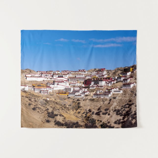 Tapiz Tíbet - Monasterio Budista Ganden (Anverso (horizontal))