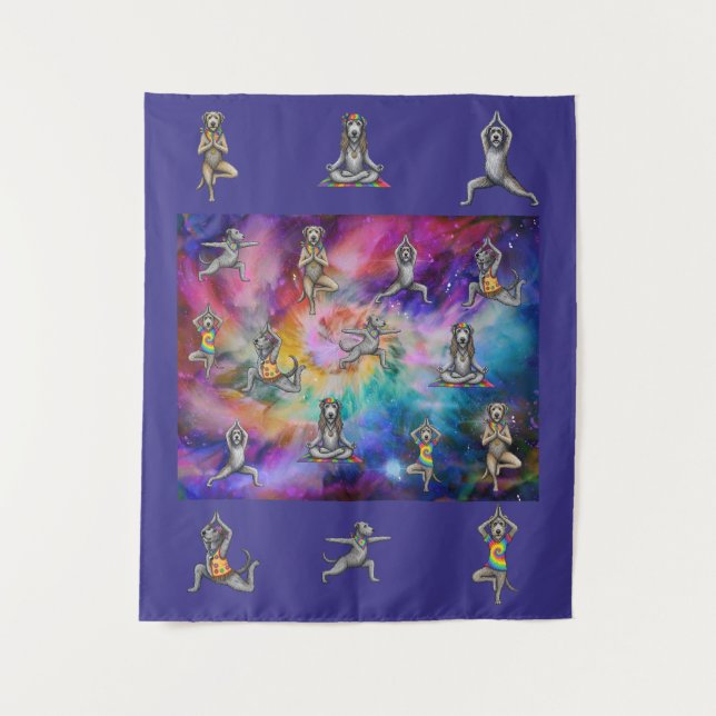 Tapiz Tie Dye Irish Wolfhound (Anverso)