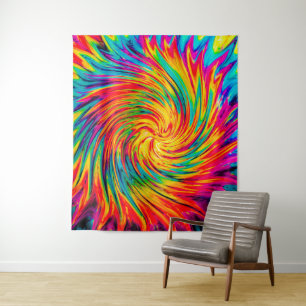 TAPIZ TIE DYE VIENTO ABSTRACTO