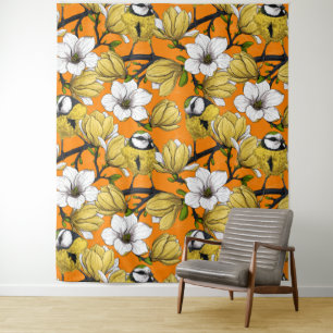 Tapiz Tiempo de primavera en amarillo