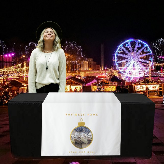 Tapiz Tienda emergente Mesa de venta Banner Navidad de m (Pop Up Shop Table Banner Christmas Market Stall Tapestry)