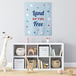 Tapiz Tierra del Azul Libre 4 de julio