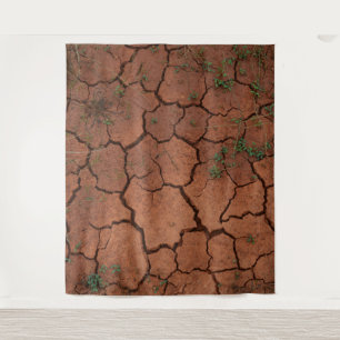 Tapiz tierra seca y agrietada