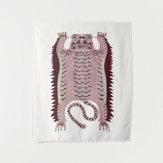 Tapiz Tigre de Estilo Vintage (Anverso)