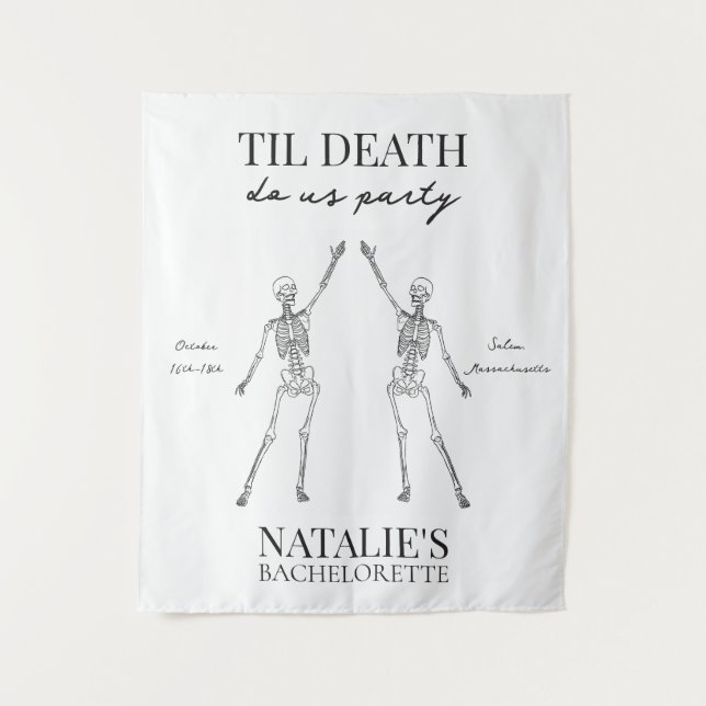 Tapiz Til Death Do Us Party Bachelorette Tapestry (Anverso)