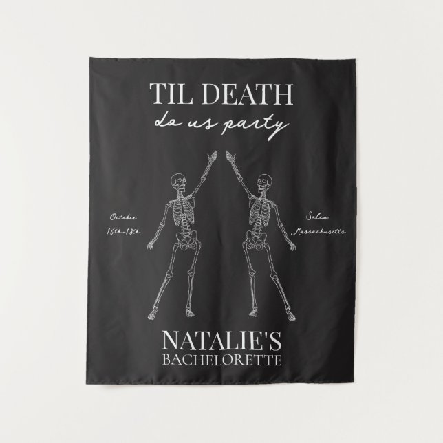 Tapiz Til Death Do Us Party Bachelorette Tapestry (Anverso)