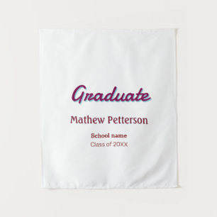 Tapiz Tipo negrita simple moderno elegante graduación pi