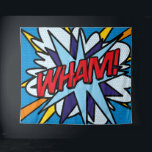 Tapiz Tipografía del arte pop del libro de historietas d<br><div class="desc">Un divertido,  genial y moderno diseño de arte pop de historietas retro que pone el wham,  zap,  en el día de cualquier superhéroe. Diseñado por Thisisnotme©</div>