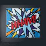 Tapiz Tipografía del arte pop del libro de historietas d<br><div class="desc">Un divertido,  genial y moderno diseño de arte pop de historietas retro que pone el wham,  zap,  en el día de cualquier superhéroe. Diseñado por Thisisnotme©</div>