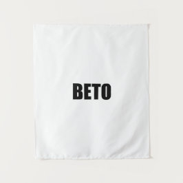 Tapiz Tipografía moderna en blanco y negro de Beto O’Rou