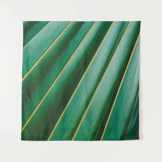 Tapiz Tiras de plantas de textura de hoja verde (Anverso)