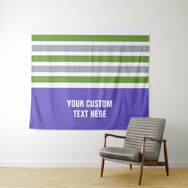 Tapiz Tiras de texto personalizado patrón (In situ (horizontal))