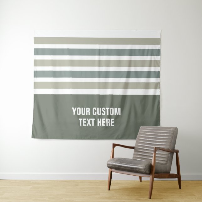 Tapiz Tiras de texto personalizado patrón (In situ (horizontal))