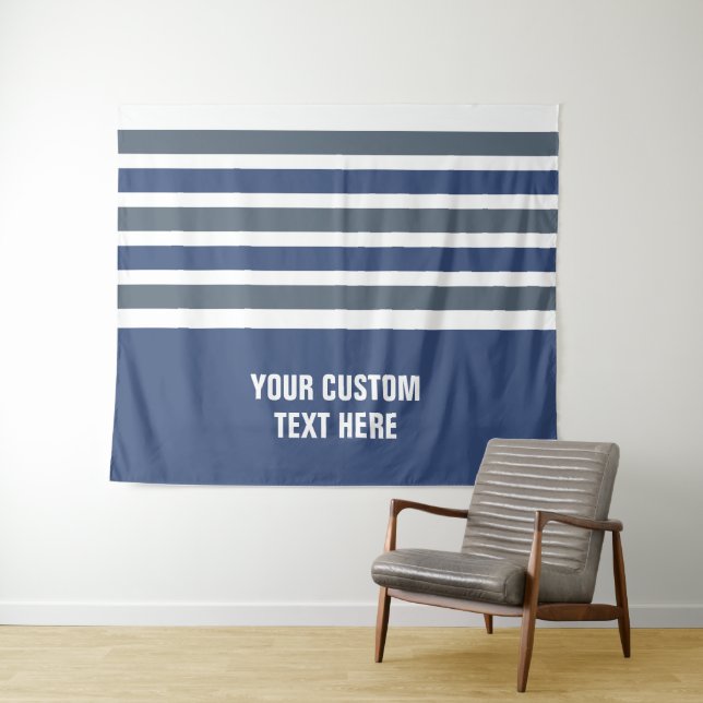 Tapiz Tiras de texto personalizado patrón (In situ (horizontal))